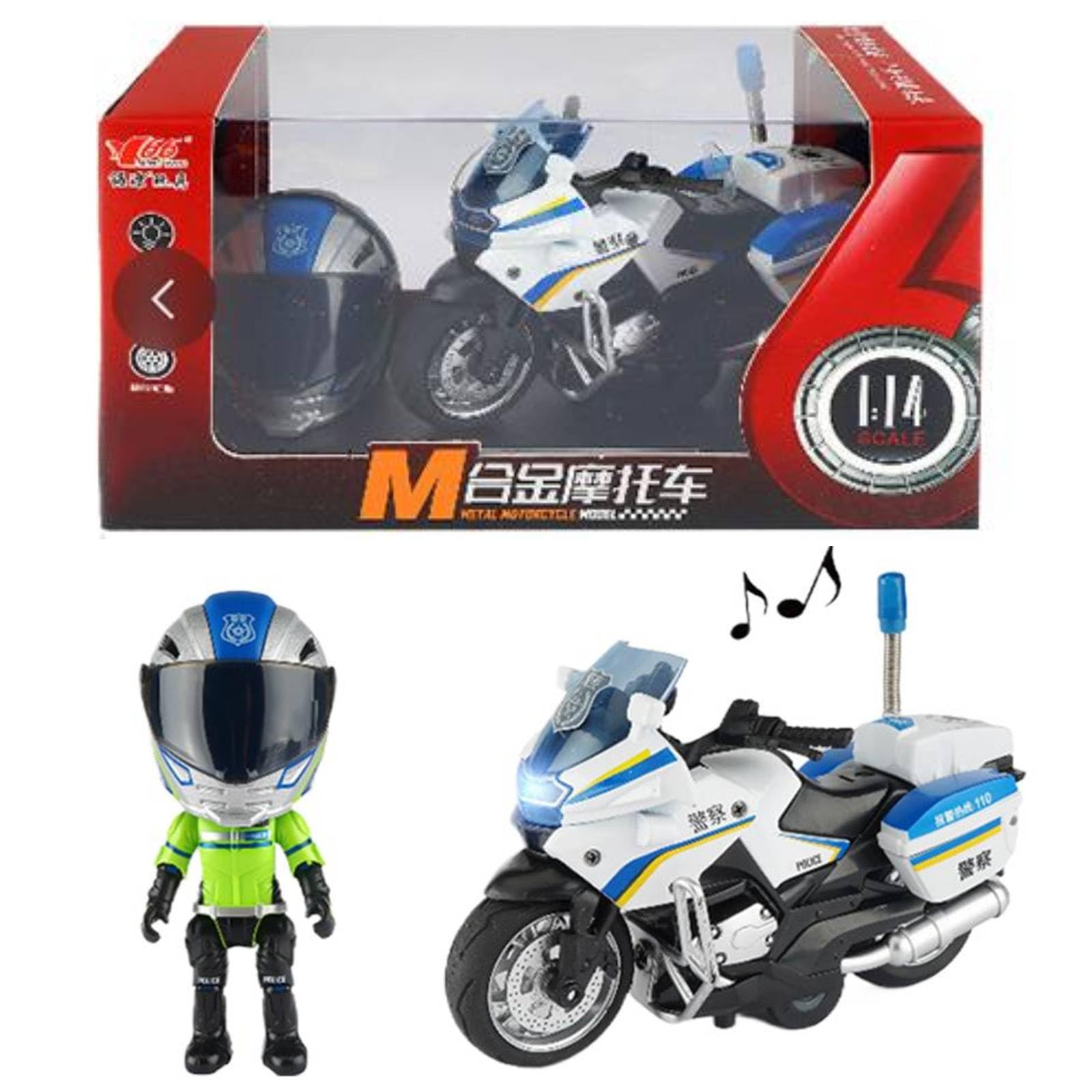 Transforming Motorcycle Doll - 1:14 Action Figures,Collectible Figurines, Solid Alloy Accessory Case Unit, Technical ABS Hardware, for Q Version Rider Desk Decor Transformation Toy Figures Style A