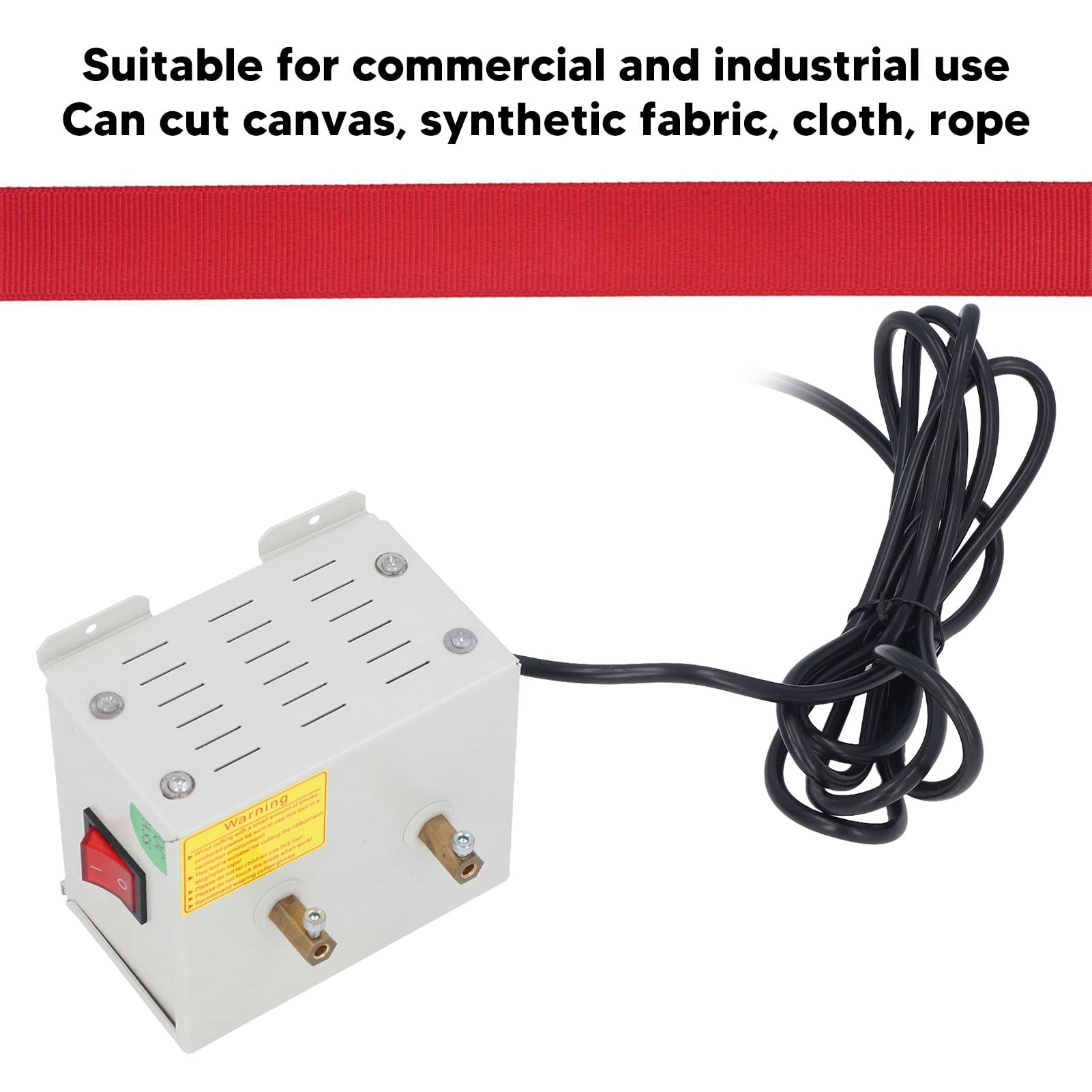 WINH Cortador de Cuerda eléCtrico, MáQuina de Corte de Cuerda de Cuchillo Caliente de Corte Suave de Calentamiento RáPido Duradero de 45W para PañOs