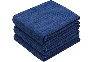 Waffle Weave Microfiber Dish Drying Towels 3 Pack