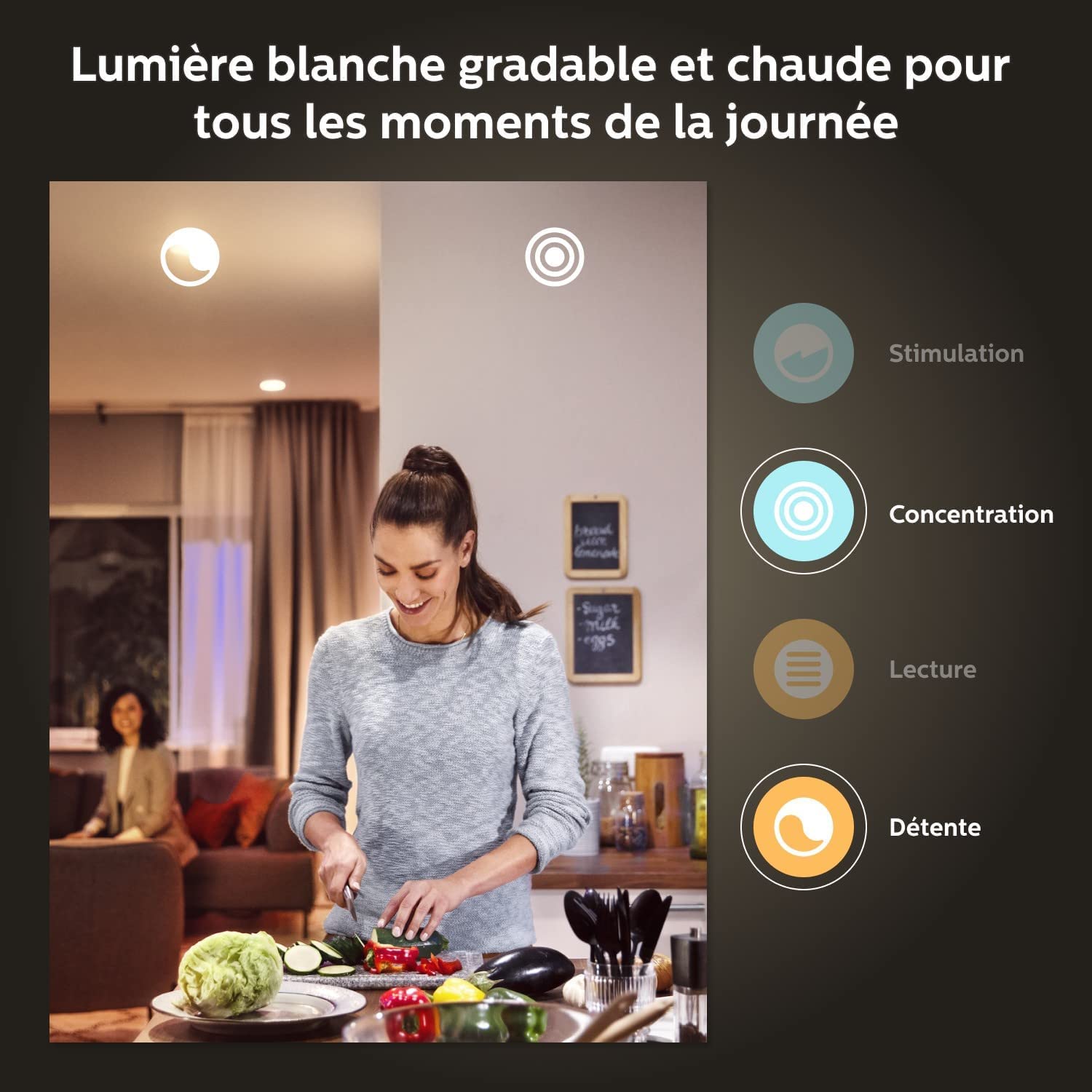 Philips Hue White and Color Ambiance, Kit de démarrage 2 ampoules connectées E27, 1100 lm, Pont et télécommande, compatible Bluetooth, fonctionne avec Alexa, Google Assistant et Apple Homekit