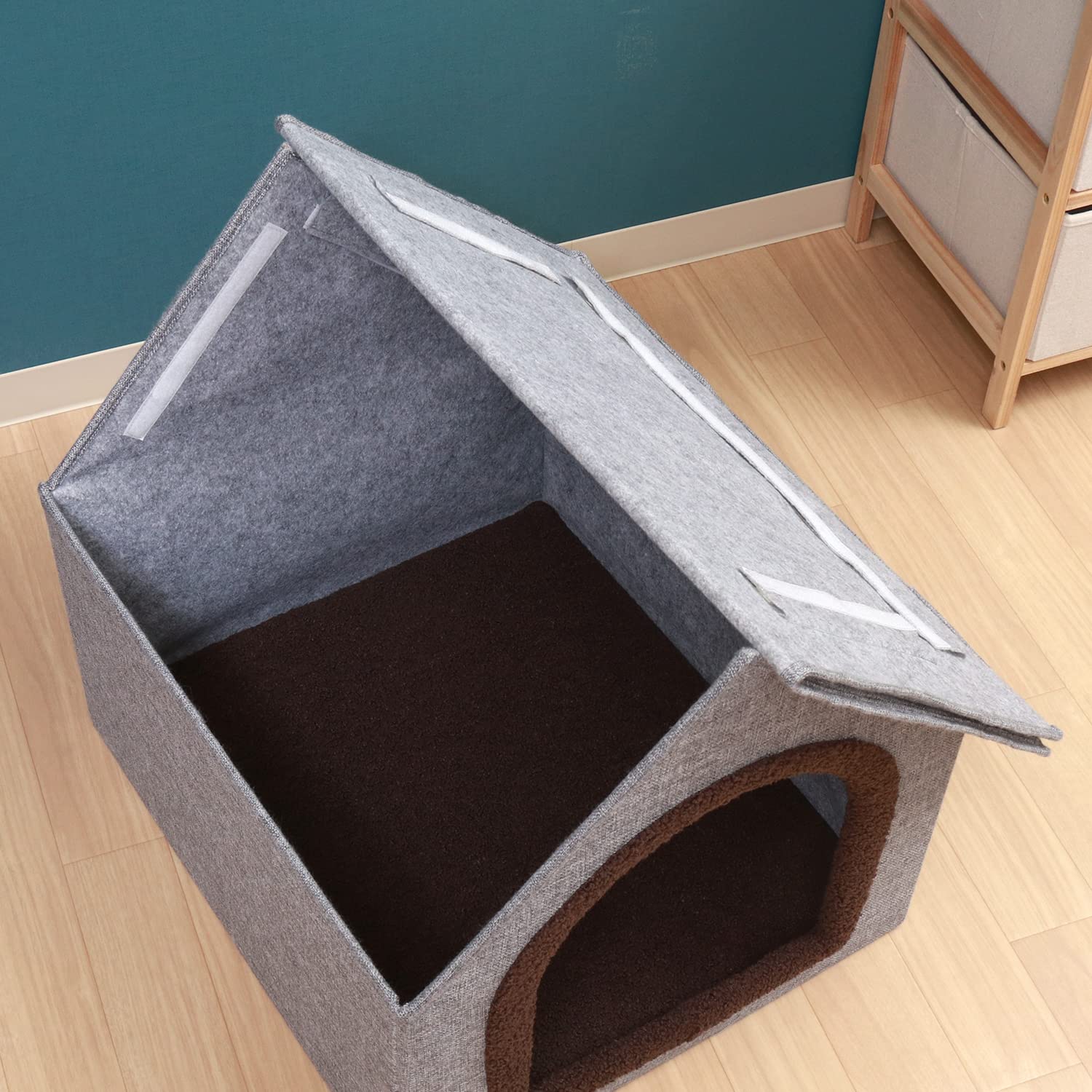 Amazon.co.jp: 不二貿易 ペットハウス ペットベッド 幅53×奥行59×高さ