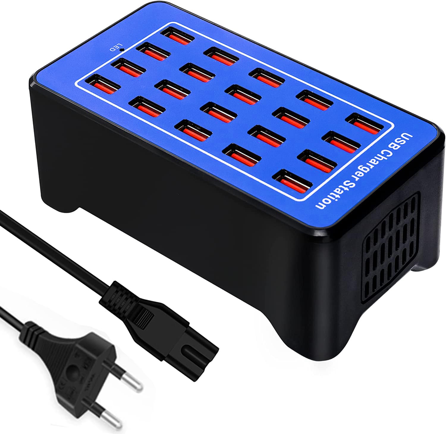 station de charge usb 20 ports 100w 20a