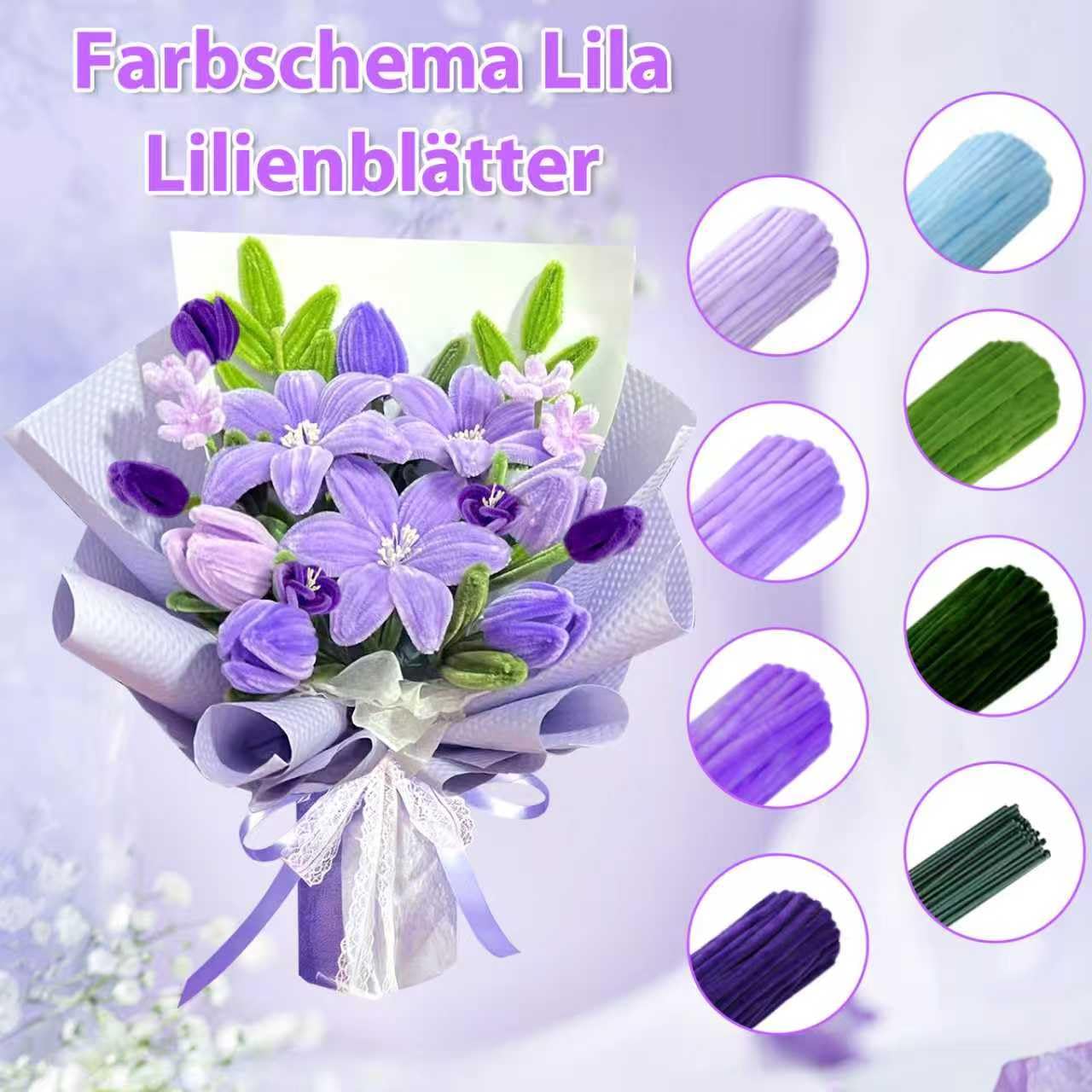 LIBAXIN Set di 800 pulitori per pipa per il fai da te, 13 colori, set per il fai da te per la mamma, il compleanno, le feste