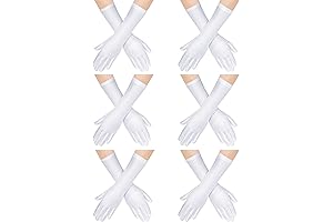 6 Pairs Kids Satin Gloves: A Chic Addition to Young Hands