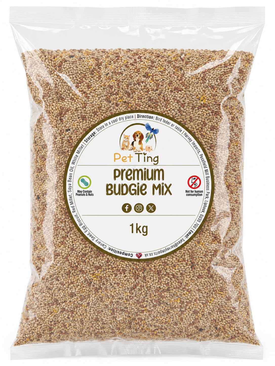 Premium Budgie Food Mix 1kg
