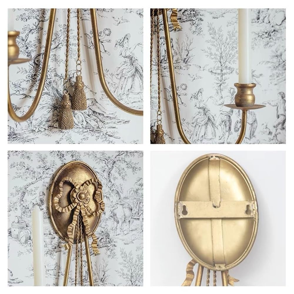 Candelieri decorativi Portacandele da parete for la casa Candeliere in oro per la sala da pranzo
