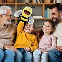 Vista 7 de Títeres de mano de animales de 11 pulgadas, tortuga marina de peluche, dinosaurios, juguetes de marionetas de mano, juguetes de juego de rol