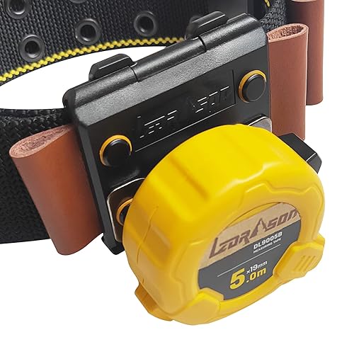 Miniatura 4 de Soporte de cinta métrica para clip de cinturón, soporte de funda de herramienta de medición Soporte de cinta métrica para cinturón. Paquete 1.