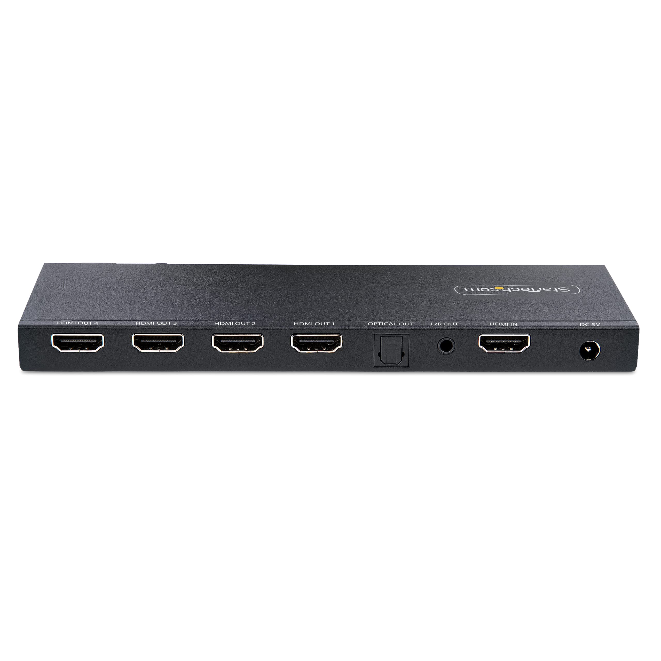 StarTech Splitter HDMI 1 a 4, 4K 60Hz HDMI 2.0, Scaler, HDR, Audio Ottico | Distribuisce un Segnale HDMI su 4 Display