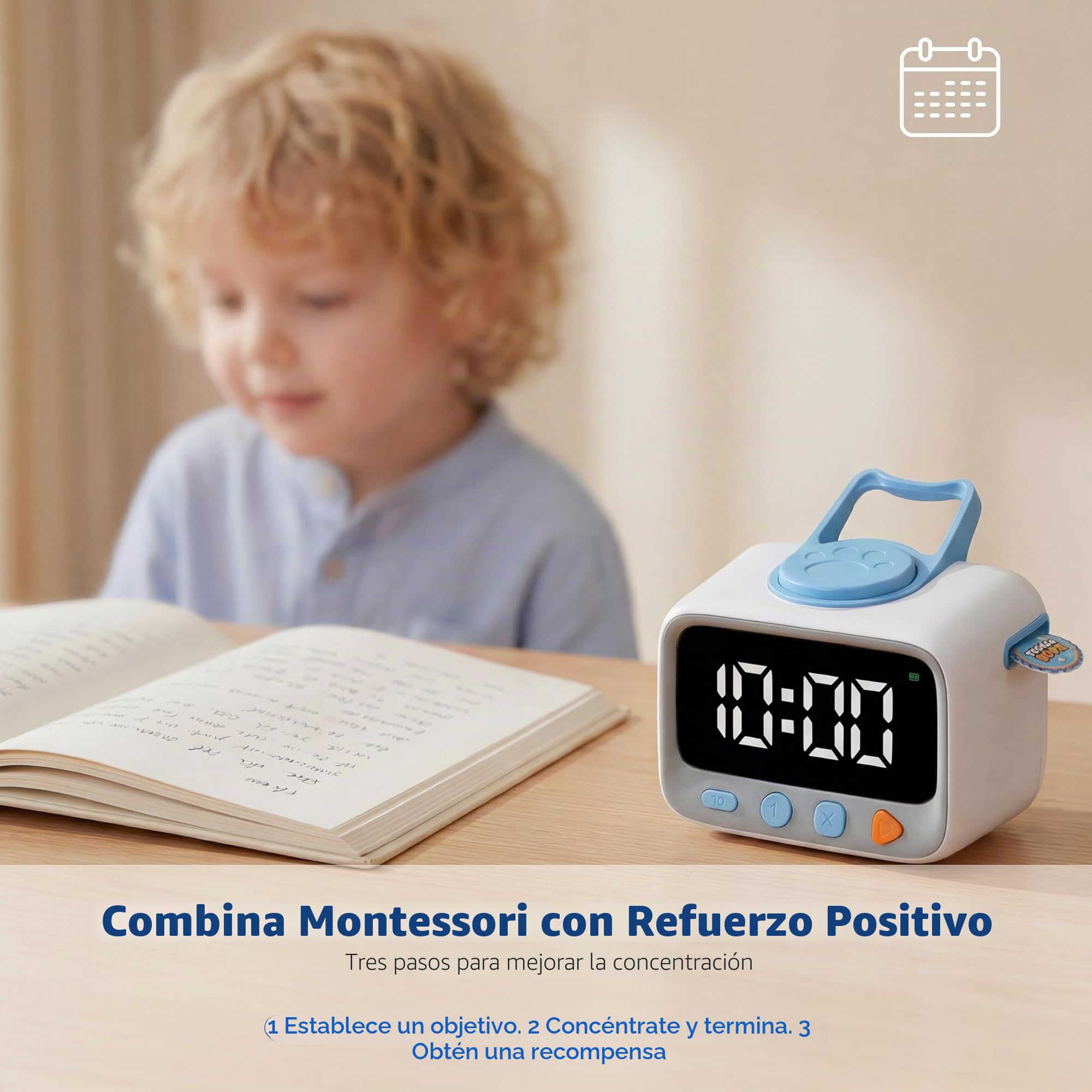 Sticker Timer Temporizador Visual de Cuenta Regresiva con 200 pegatinas de recompensa para niños, temporizador digital recargable para ADHD, herramienta para aulas y educación en casa