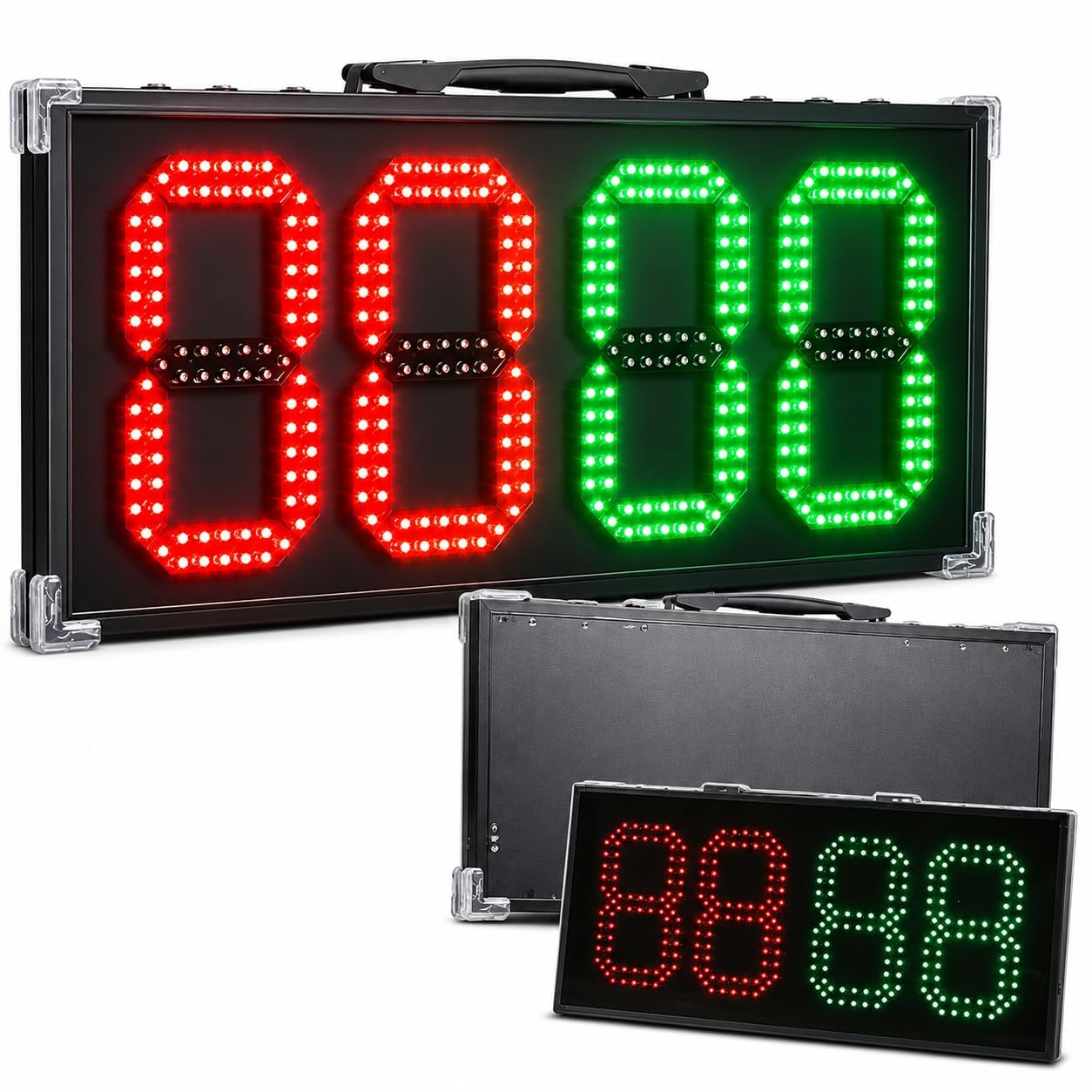 Tablero de sustitución LED, pantalla electrónica de cambio de jugador para partidos y entrenamiento, dispositivo de cronometraje deportivo para entrenadores y árbitros, diseño duradero y ligero