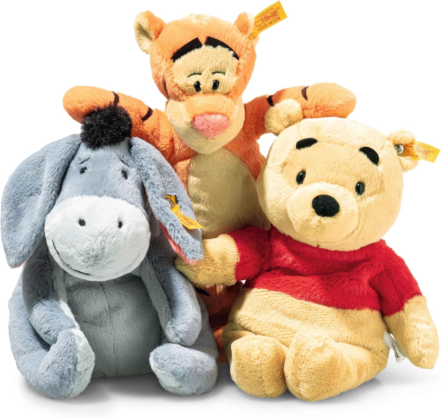 Steiff Zestaw upominkowy Kubuś Puchatek, tygrys i I-Aah, 3-częściowy, słodkie pluszaki, chłopcy, dziewczynki i niemowlęta od 0 miesięcy, Soft Cuddly Friends, pluszowe zwierzątka, wielokolorowe, 708046