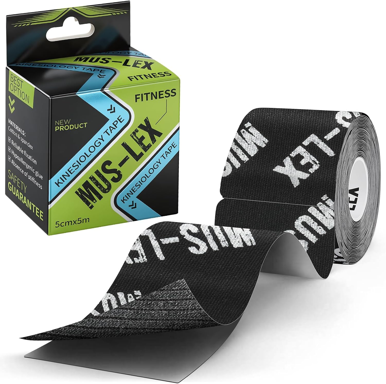 Kinesiology Tape 20 Count 10” Precut Strips Waterproof Sports Tape | Precut Kinesiology Tape Elastic Athletic Tape Cotton-Based Latex-Free Waterproof for Muscle Strain Relief & Joint Support