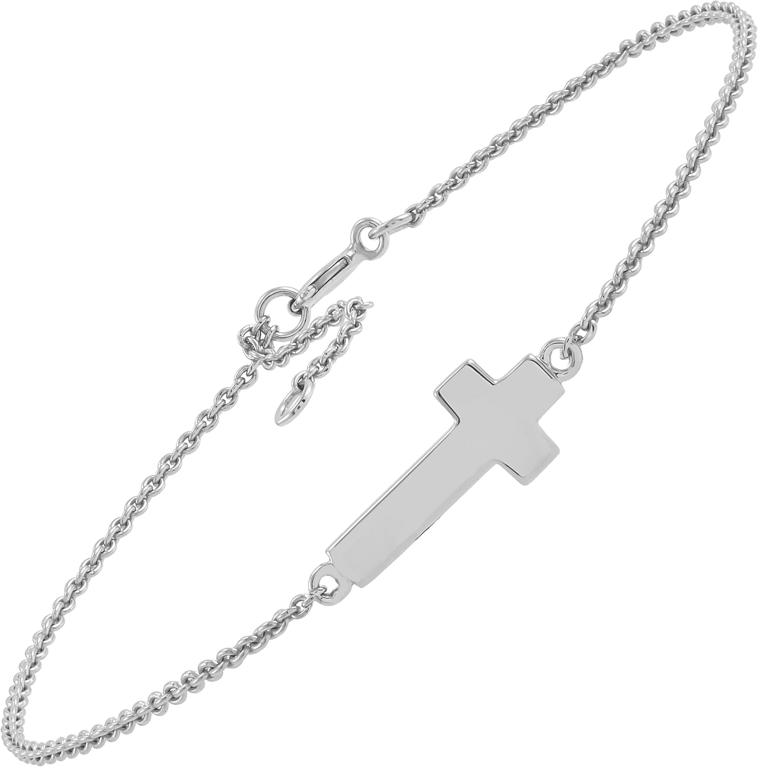 Silpada 'Simplex Cross' Chain Bracelet in Sterling Silver