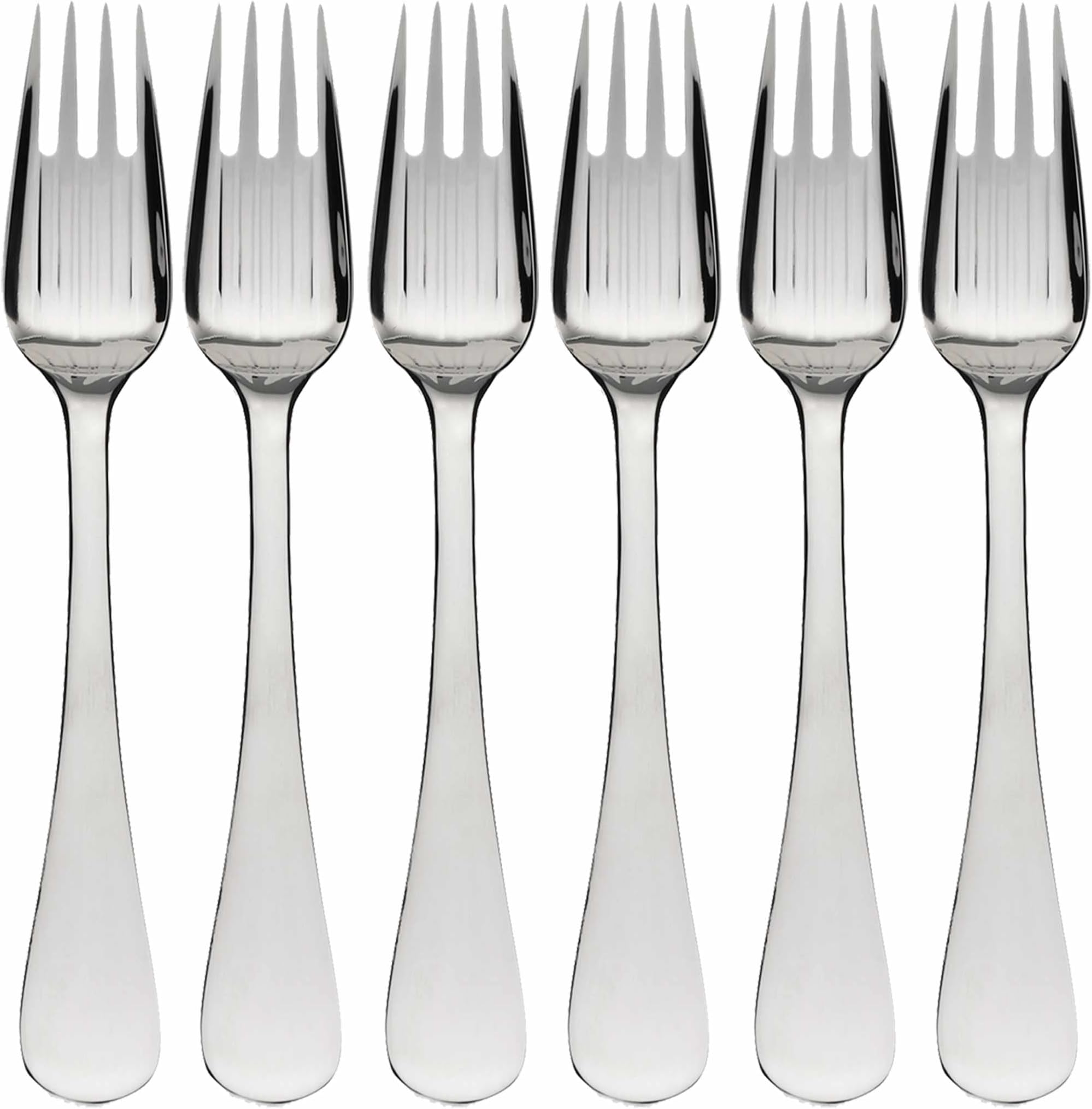IDURGOStainless Steel Rice Forks, 6 Pieces, 20 cm, Restaurant Quality, Dishwasher Safe, Polished