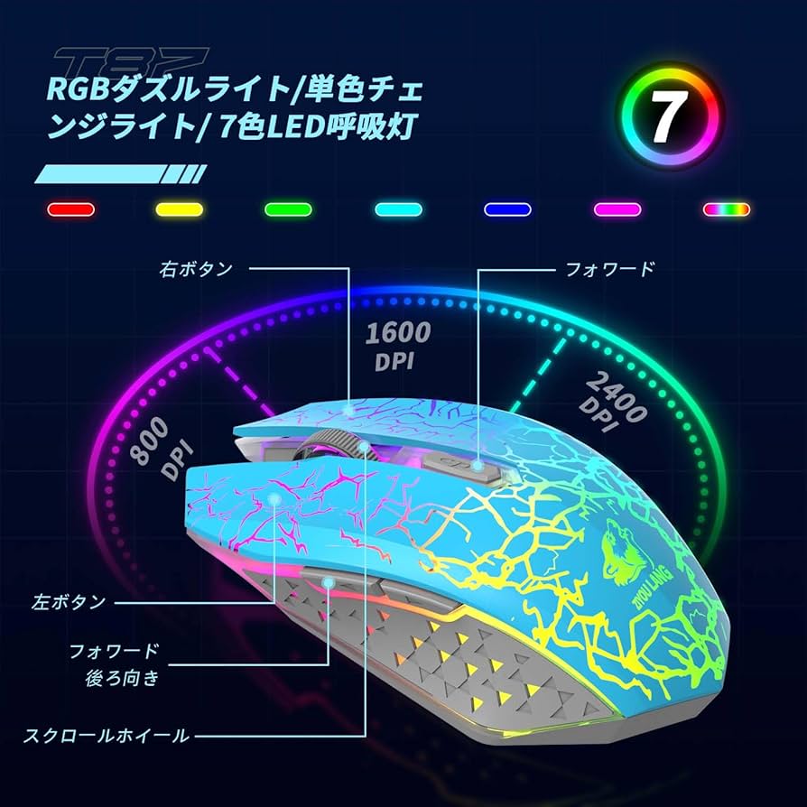 Amazon | MAMBASNAKE×ZIYOU LANG T87 80% 3in1 無線キーボード