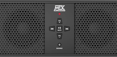 Miniatura 3 de MTX MUD6SPBT Mud Series Universal resistente a la intemperie 6 altavoces ATV UTV Motocicleta Barco Barra de sonido habilitada con Bluetooth con