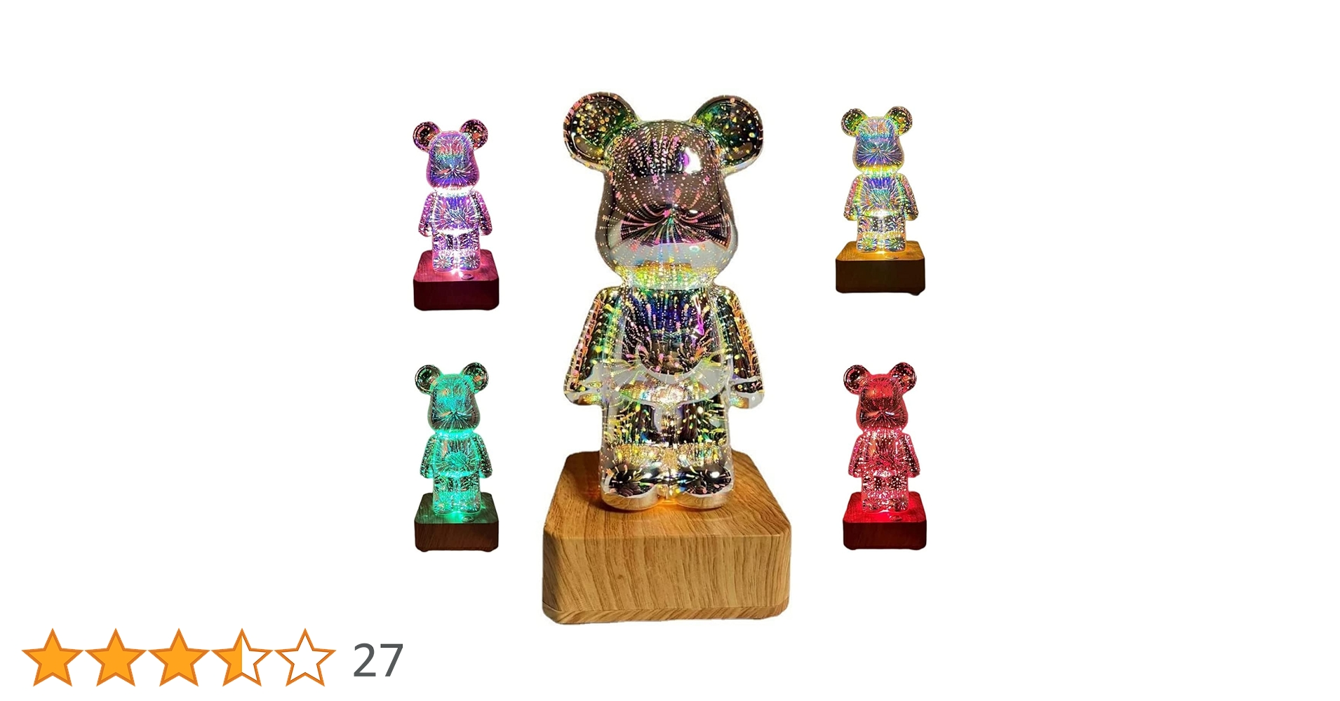 Amazon.co.jp : 3D 花火 クマ ライト プロジェクション カラフル クマ