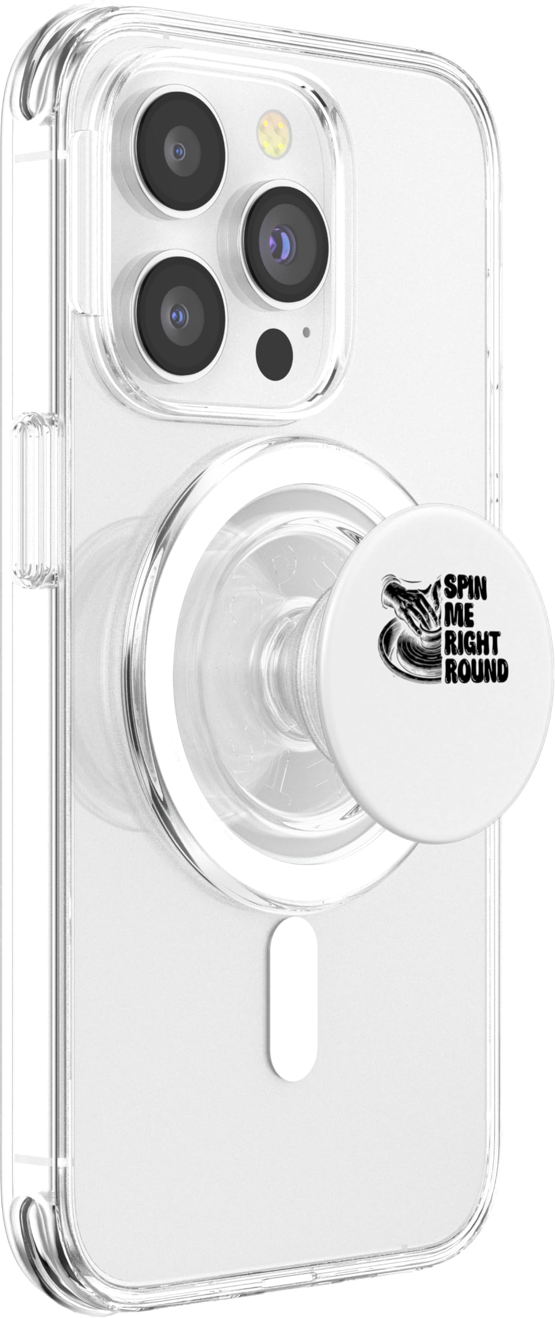 Spin Me Right Round Clay Potter Kiln Pot Making Pottery PopSockets PopGrip for MagSafe, Clear - Image 4