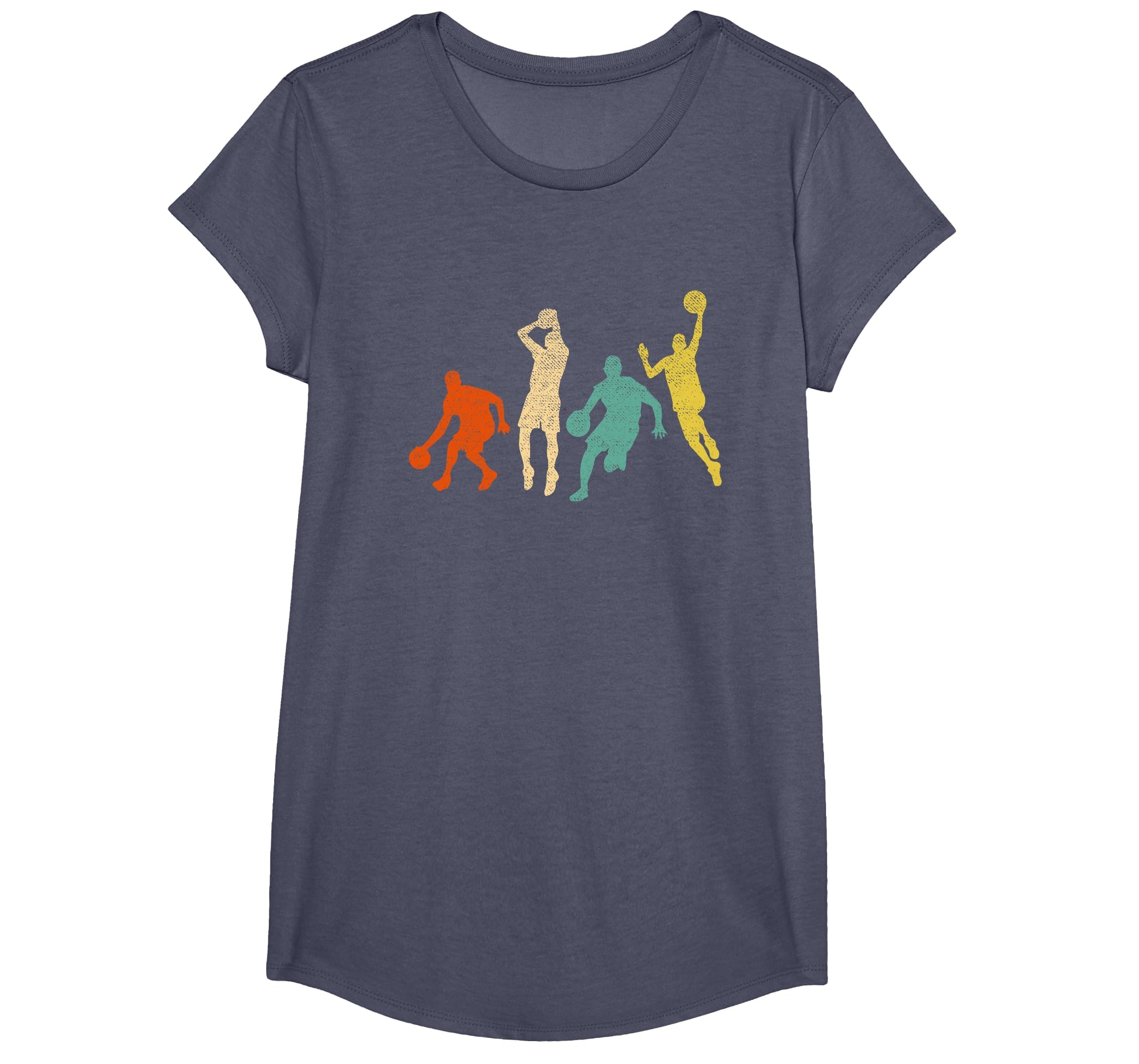 Vintage Basketball Ball Graphic Design Basketball Fan Player T-Shirt