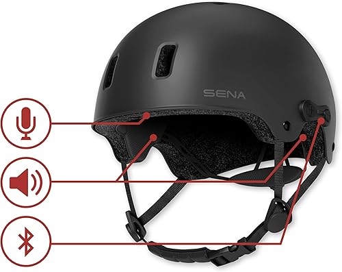 Miniatura 6 de Sena Rumba - Casco inteligente Bluetooth para BMX, patinaje, patinaje, scooter y bicicleta eléctrica