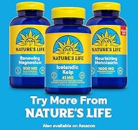 Vista 6 de Nature's Life Icelandic Kelp 41 mg - Tabletas de yodo, suplemento de algas marinas para apoyo tiroideo, natural, sin gluten, superalimento verde sin