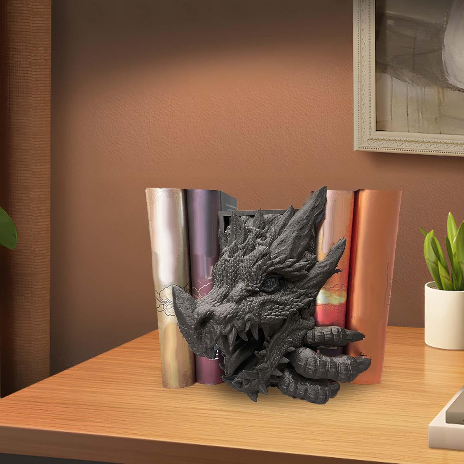Fermalibri a Forma di Drago, Oggetto Decorativo Fatto a Mano, Statuetta di Drago, Porta Libri