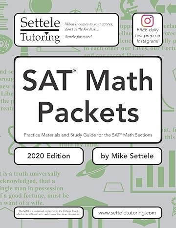 SAT Math Packets (2020 Edition): Practice Materials and Study Guide for ...