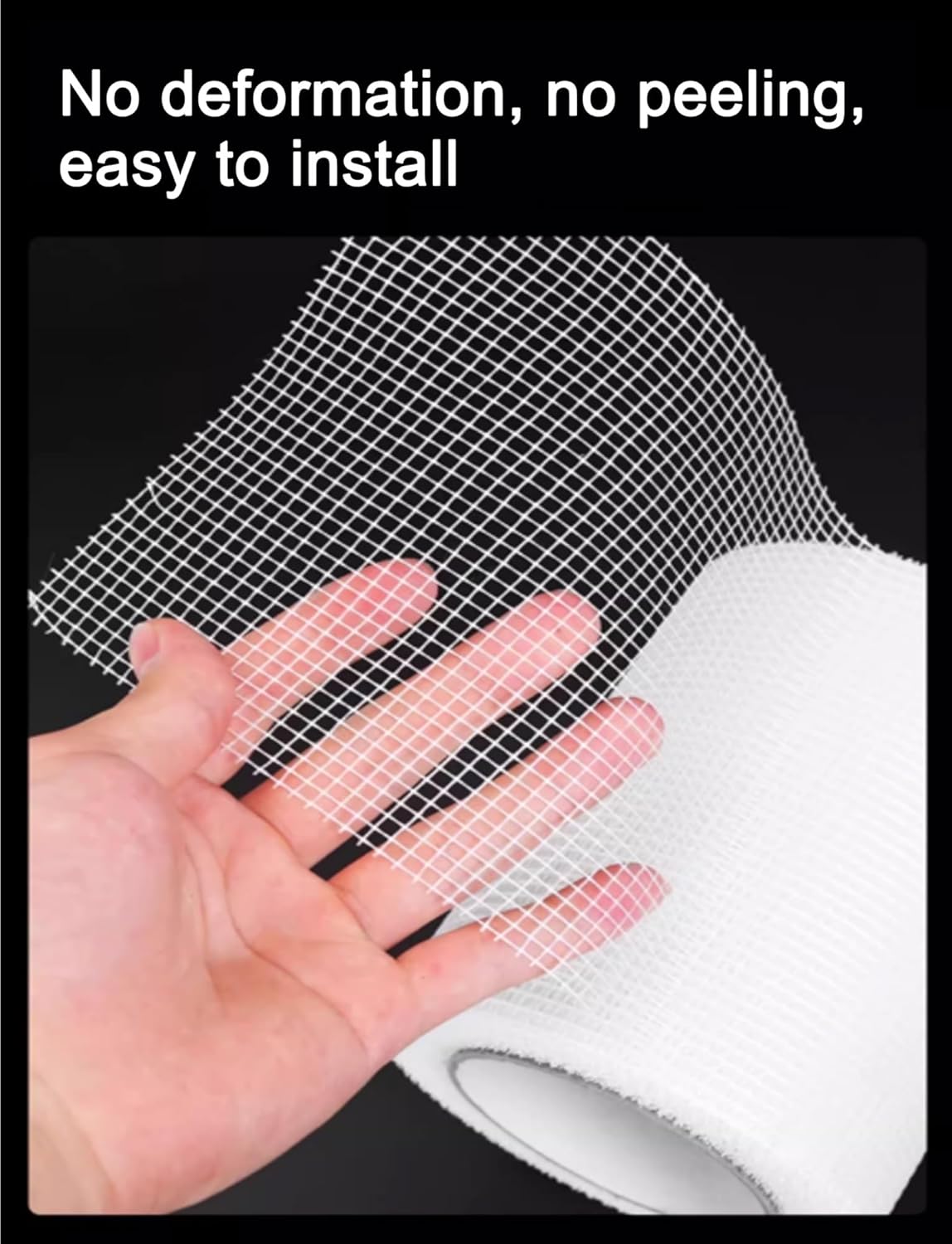 Fiberglass mesh Plaster Rolls, Stucco Mesh Reinforcement Tape, Fiberglass Drywall Joint Tape for Plaster, Stucco, and Wall Repair(3.28ft/131ft)