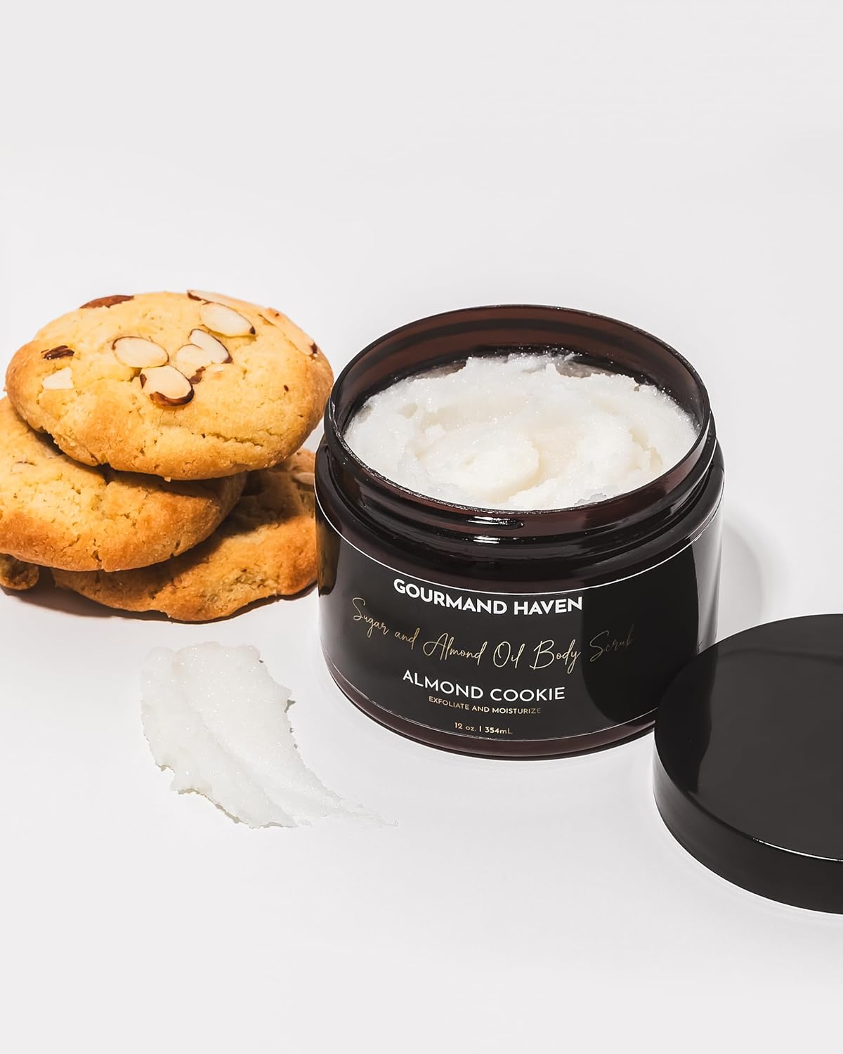 Exfoliating Body Scrub - Sugar Exfoliator - Bath and Shower Products for Women and Men - Exfoliate Dead Skin for Hand, Leg, and Body - 12 Fl Oz