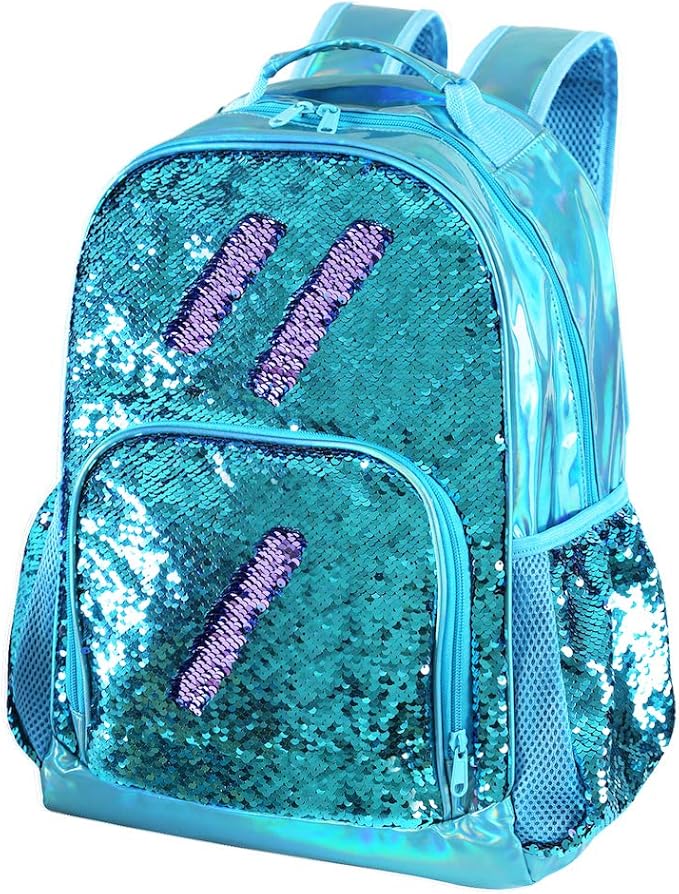 Holographic Kids Backpack Mermaid Sequin School Backpack