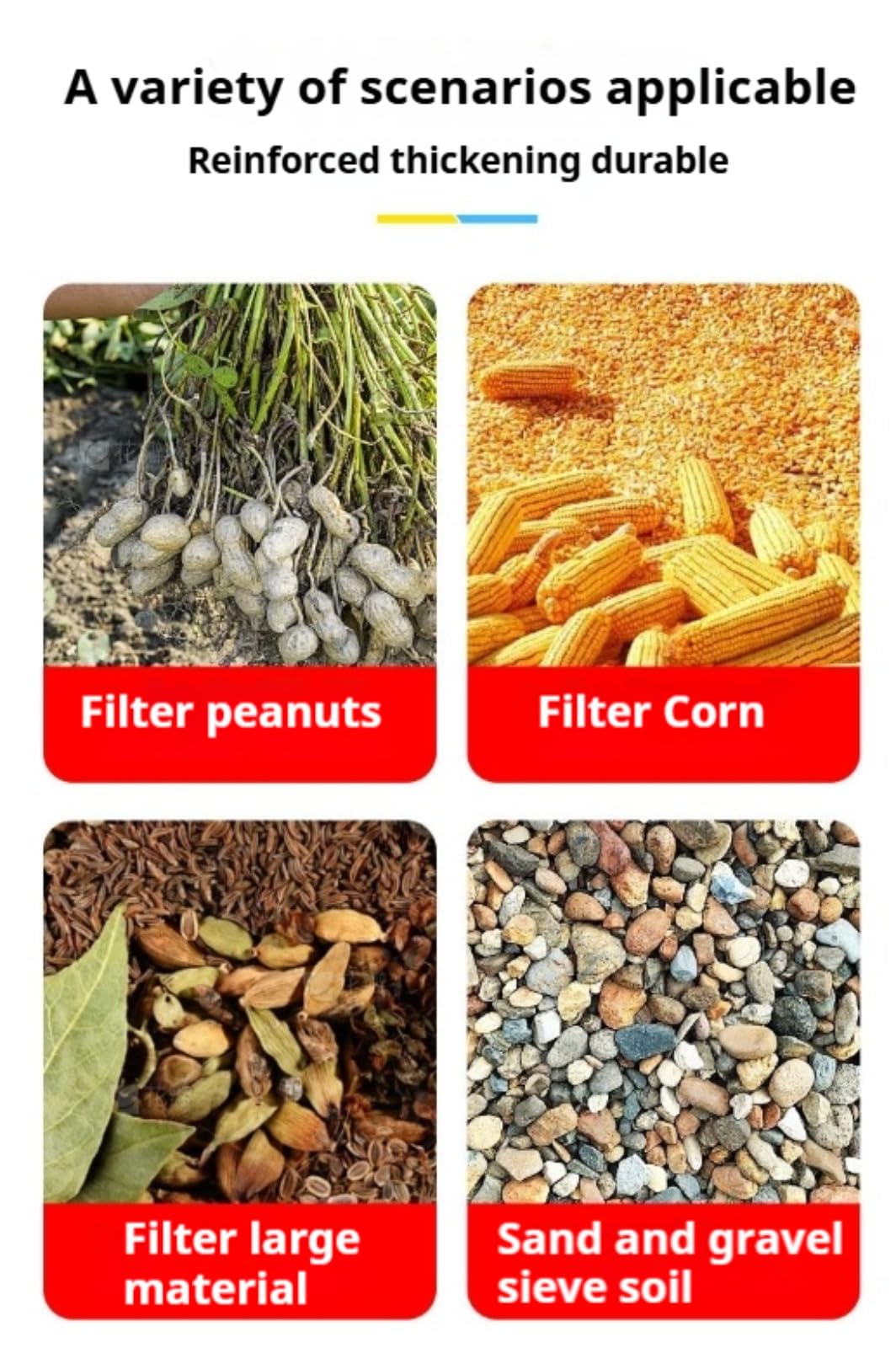 Sandsieb-Schaufel, Gartensandsieb, -Gartengerät, groß, 46 x 36 cm, leicht und ergonomisch, effizientes Sieb zum Sieben von Boden, Pflanzen, Jäten,gartensieb abtropfsieb feines sieb edelstahl sieb(ohne
