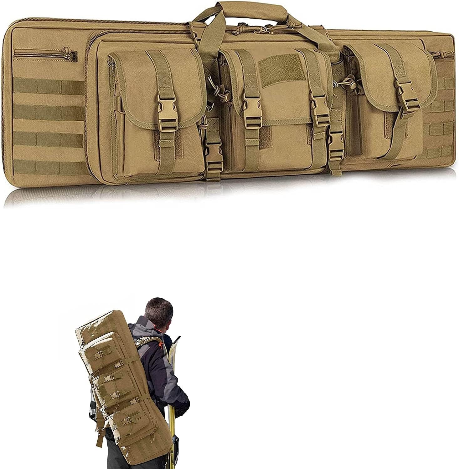 Futteral Langwaffen Waffenkoffer ,Taktische Doppel Gewehrtasche