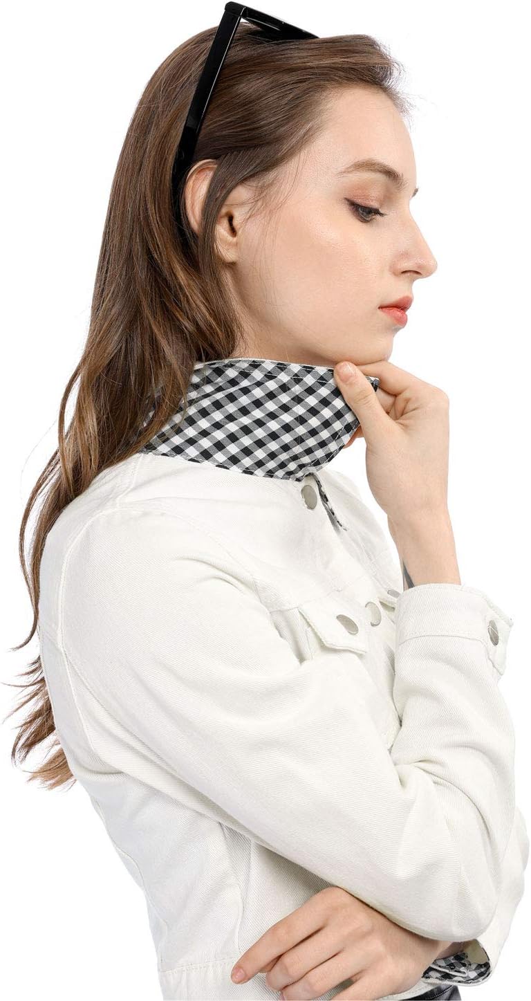 Allegra K Women's Button Down Denim Jacket Check Cuffs Casual Cropped Jean Jackets - Image 6