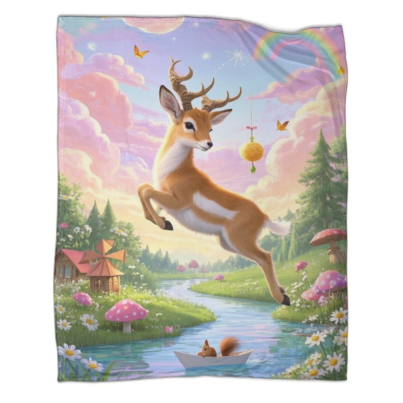 Plaid Antelope 3D pour vos soirées d'hiver cocooning au salon