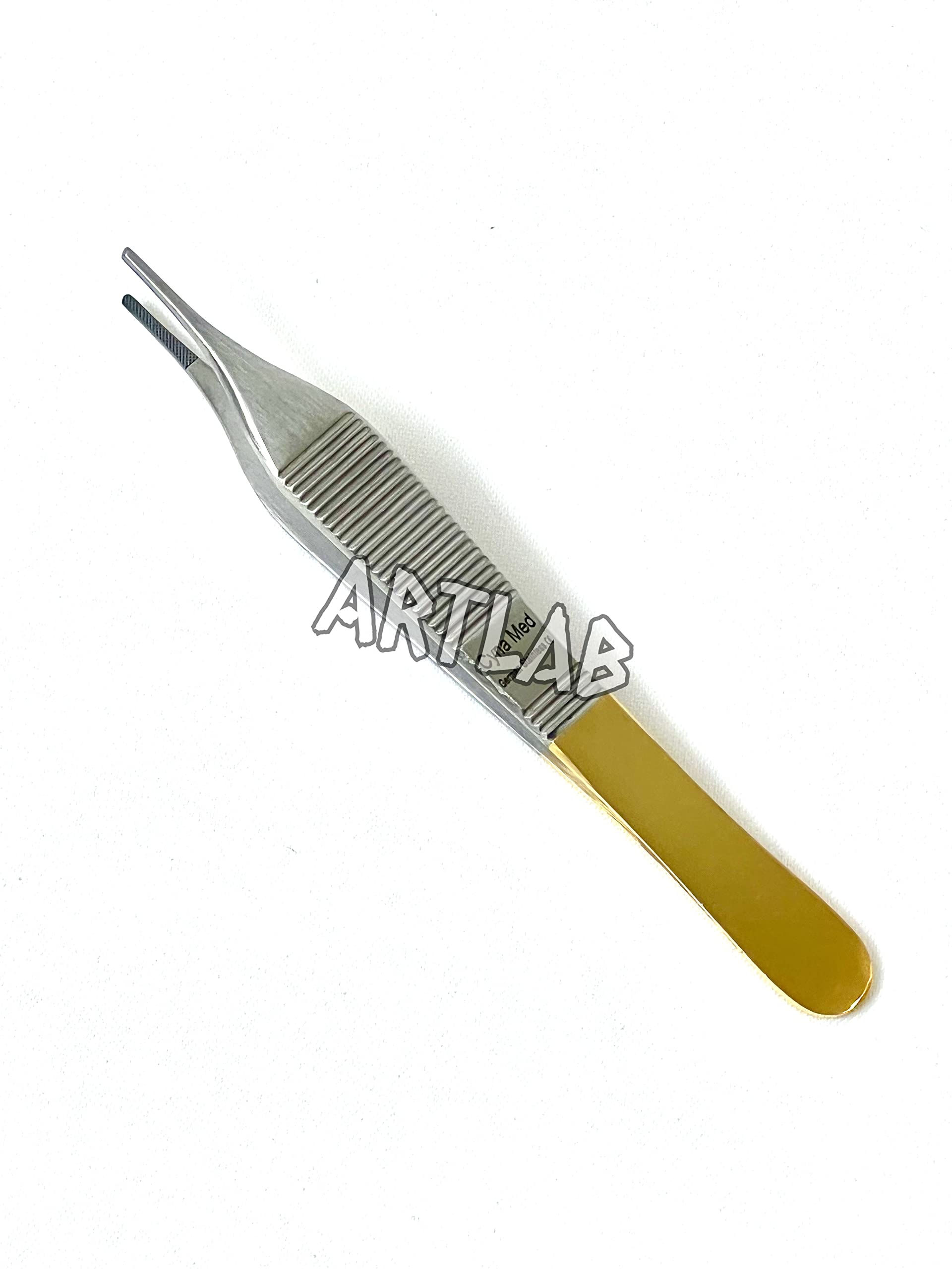 Premium German Stainless Tungsten Carbide TIP ADSON Forceps Tissue 1X2 Teeth ADSON Brown Forceps ADSON Dressing Forceps 4.75