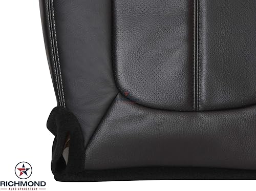 Miniatura 7 de Richmond Auto Upholstery - (Compatible con Ford F-250 F-350 Lariat 2011, 2012, 2013, 2014, 2015, 2016, funda de asiento de piel, color negro
