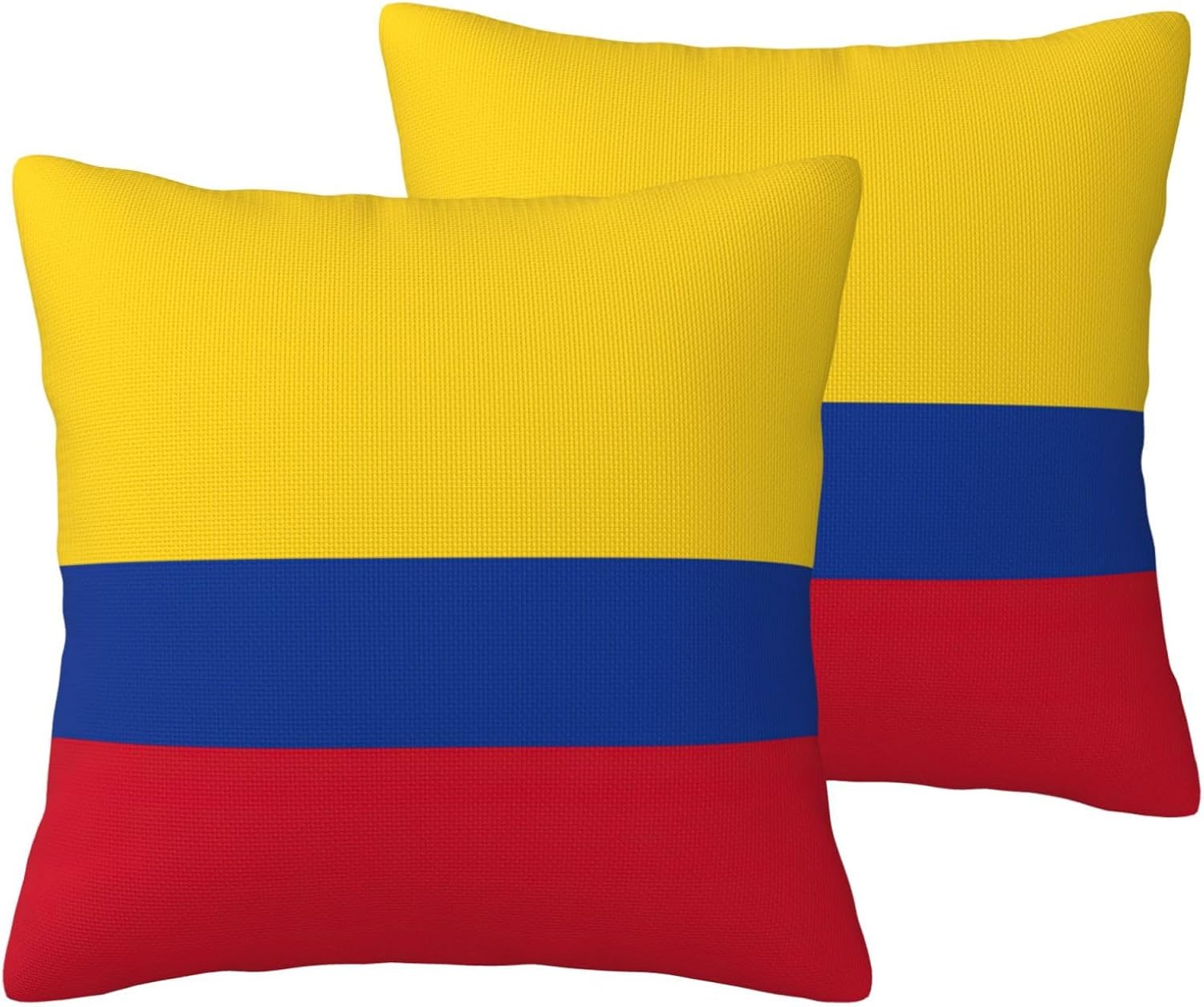 Flag of Colombia Imitation Linen Pillowcase -2 Sets, Fashionable Home Decoration, Used for Sofas, Gardens, beds