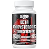1400mg Beta Ecdysterone and Turkesterone Supplements, Maximized 98% Beta Ecdysterone & 20% Turkesterone Extract for Muscle Mass,Strength, Protein Synthesis, 60 Capsules