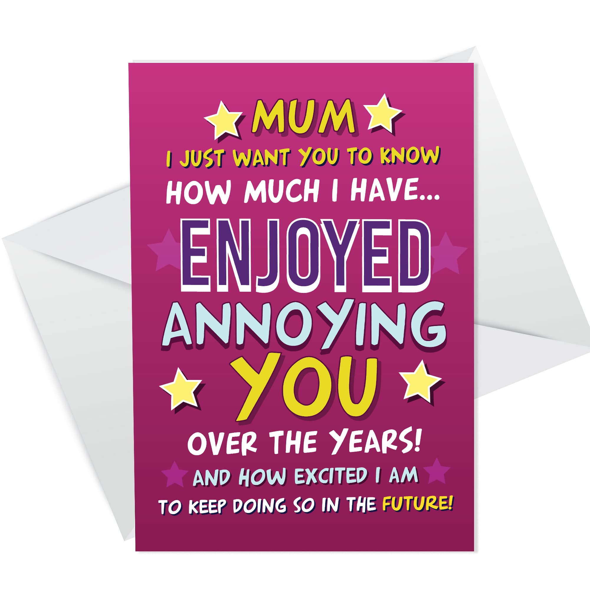 RED OCEAN Mum Birthday Card Funny Mothers Day Birthday Card For Mum From Daughter Son
