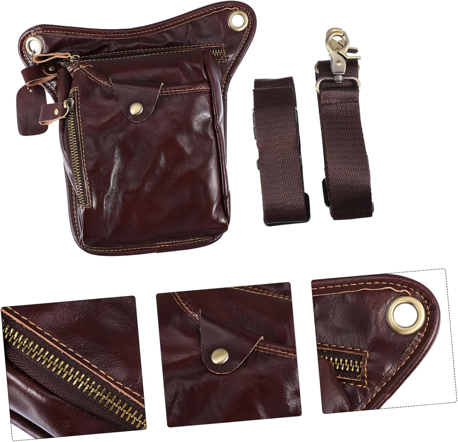 BESPORTBLE 1pc Fanny Pack Men Phone Bag for Men Pu Cycling Phone Pouch Outdoor Sports Waist Bag