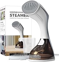 Mafilise Portable Clothes Steamer: 20s Heat-Up, 1500W, 3 Steam Levels, Ceramic Soleplate, Travel-Ready Wrinkle Remover for All Fabrics