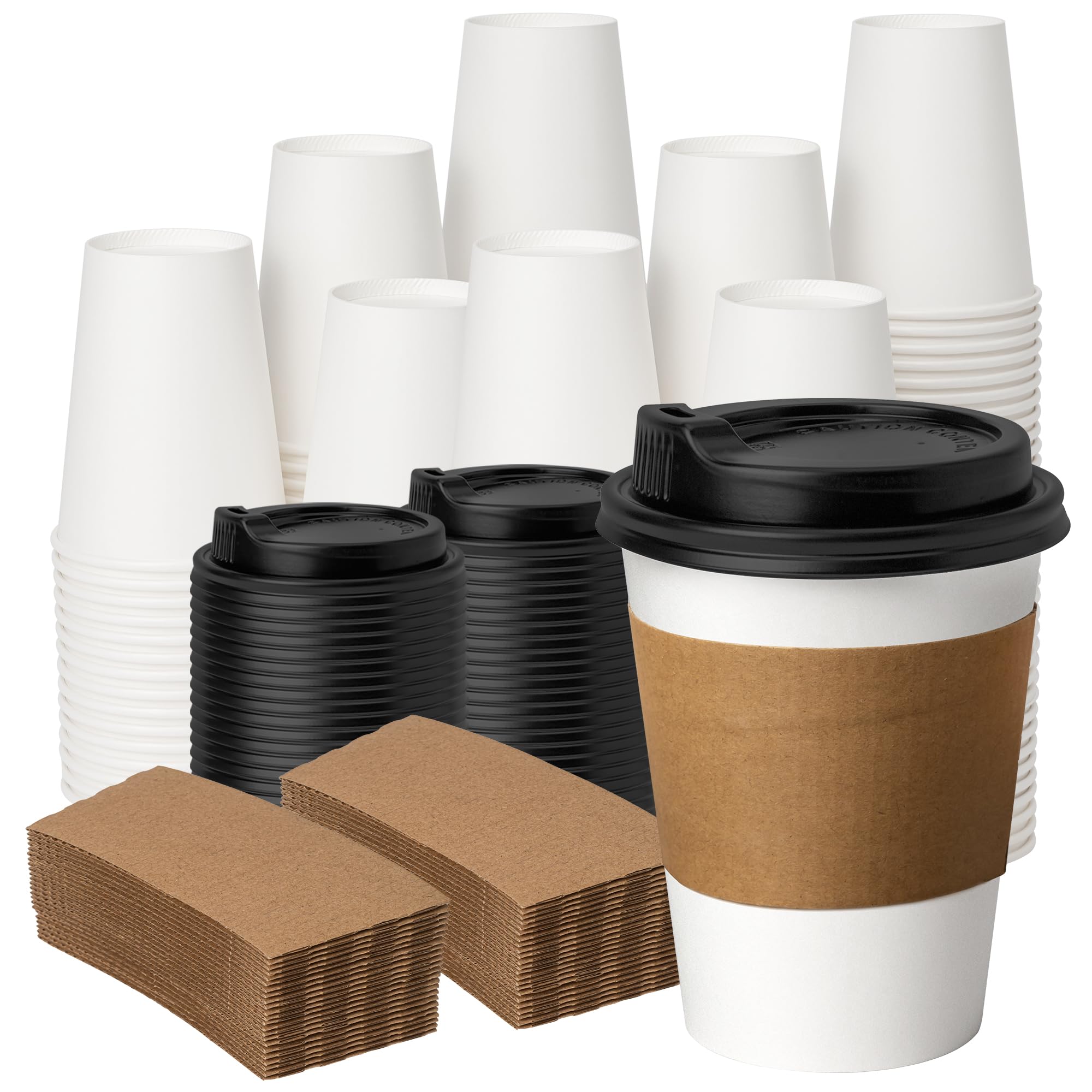 YEEHAW 16 oz Disposable Coffee Cups with Lids 100 Pack — Amazon image 14