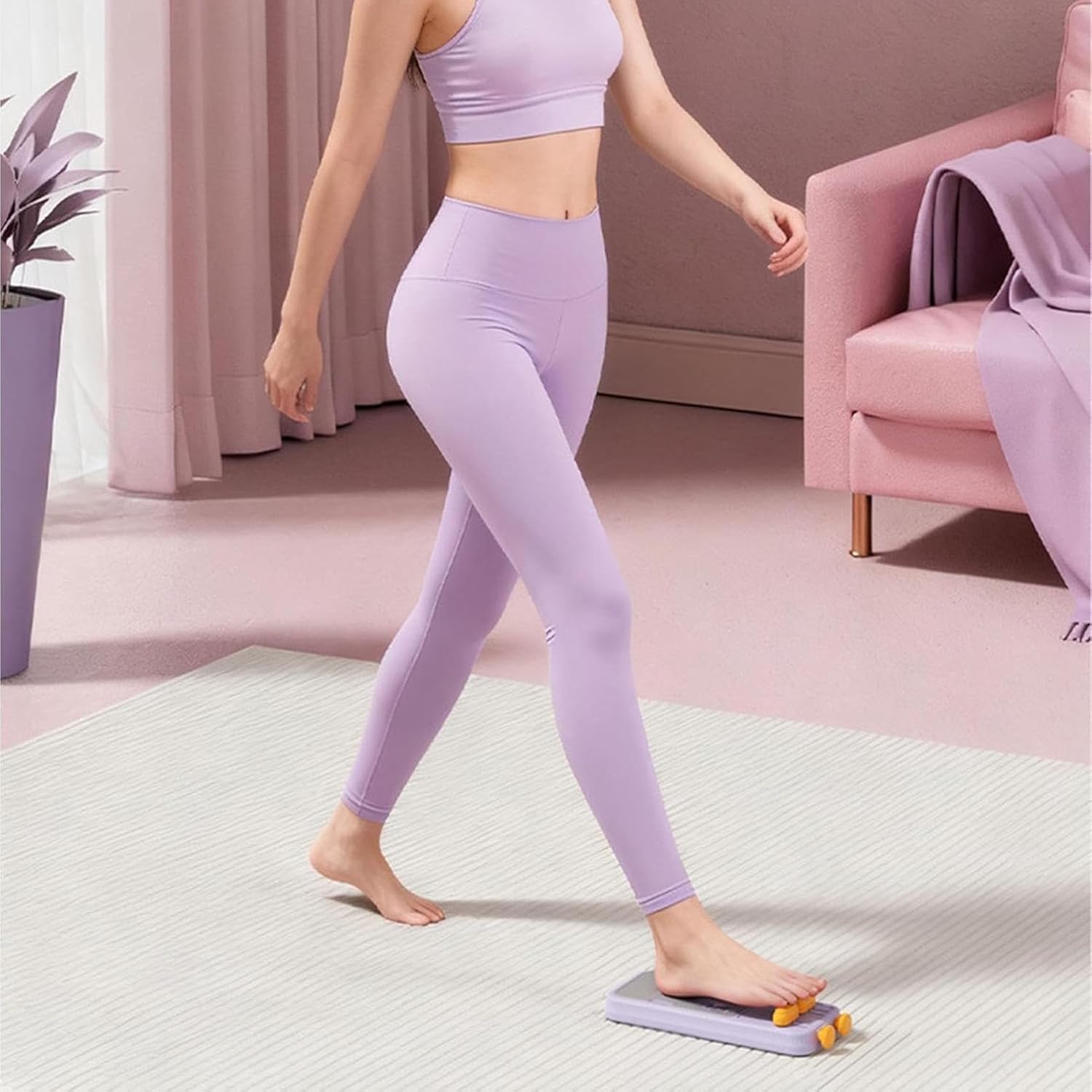 Appareil de Musculation de la voûte Plantaire, Outil d'exercice pour Les Pieds à Double Ressort et résistance Ajustable. Soulage la Pression Musculaire. Portable et léger, il Convient à la Danse, au