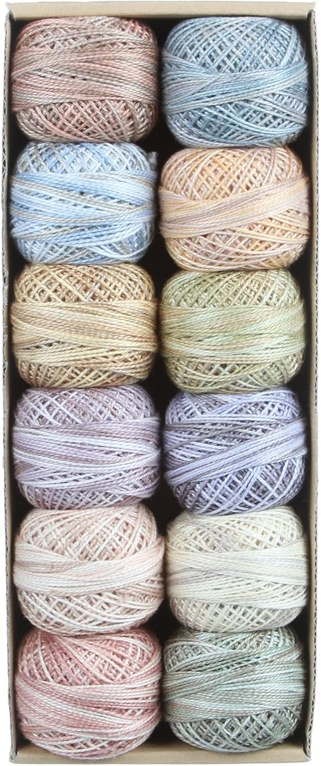 Valdani Pearl Cotton Ball Size 12 109yd Muddy Monet