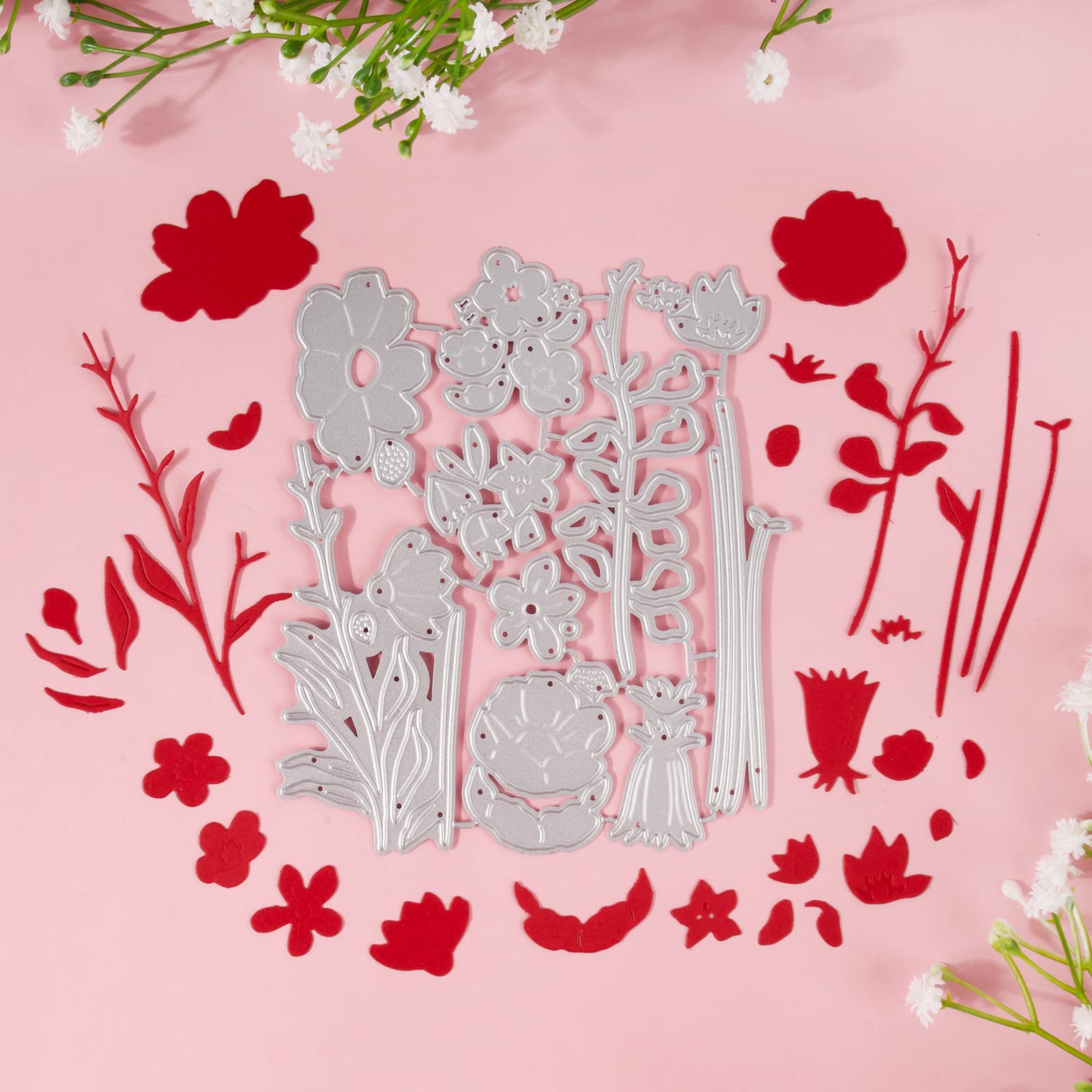 6 Fustelle Per Scrapbooking - Forme Fiori E Foglie Per Biglietti, Inviti E Decorazioni - Foto 6