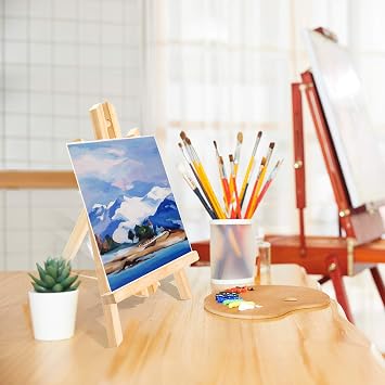 AROIC 20Pack 11.8in Wood Easels,Painting Party Easel,Canvas Holder