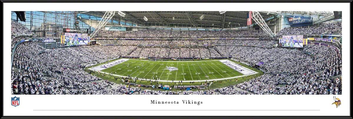 Minnesota Vikings Whiteout Game - Unframed 40 x 13.5 Poster by Blakeway Panoramas