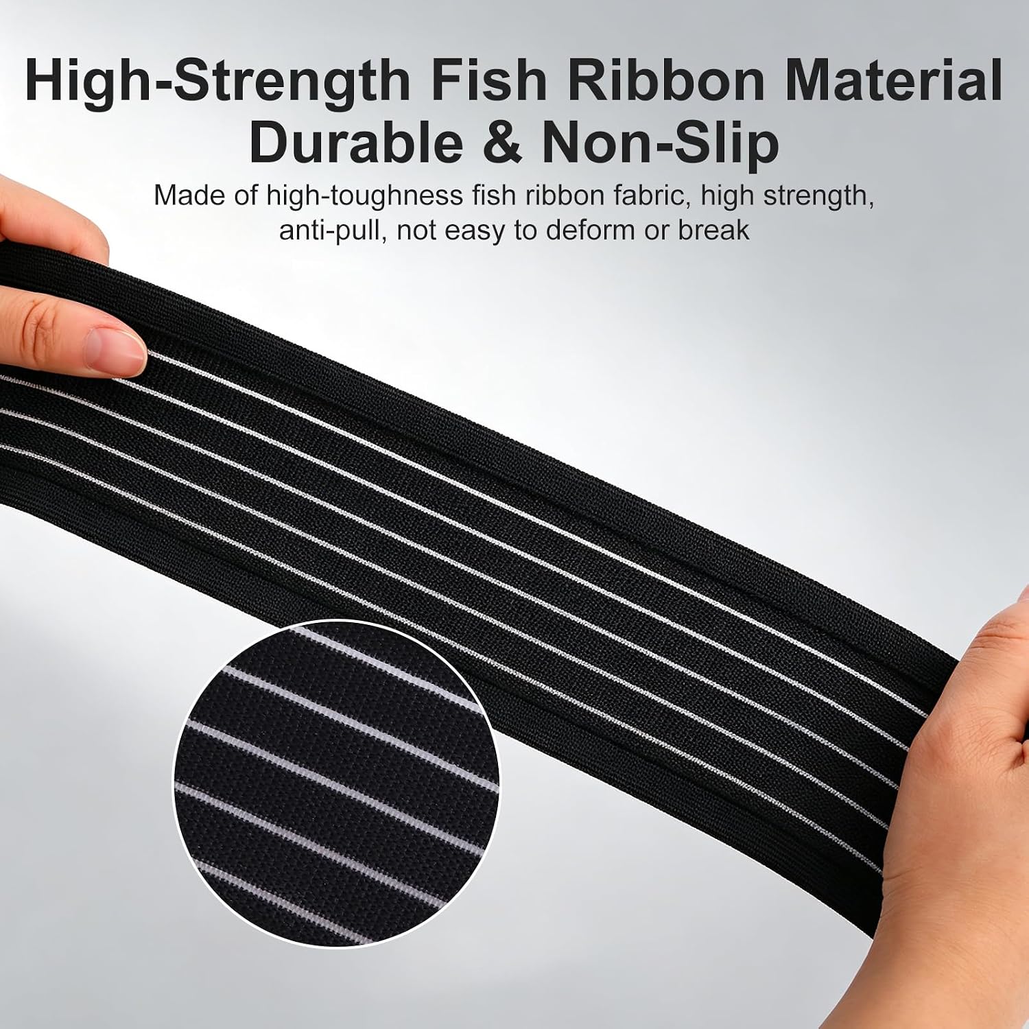 Leg Lifter Strap Dual Handles, Adjustable Foot Wrap Leg Lifter, Knee Exercise Equipment for Knee Recovery, Post Knee Surgery Must Haves, Hip Kit Leg Lifter After Hip Replacement, Knee Replacement Recovery Aids, Portable Leg Stretcher for Home Workout Mobility Training（Fish Wire Mesh）