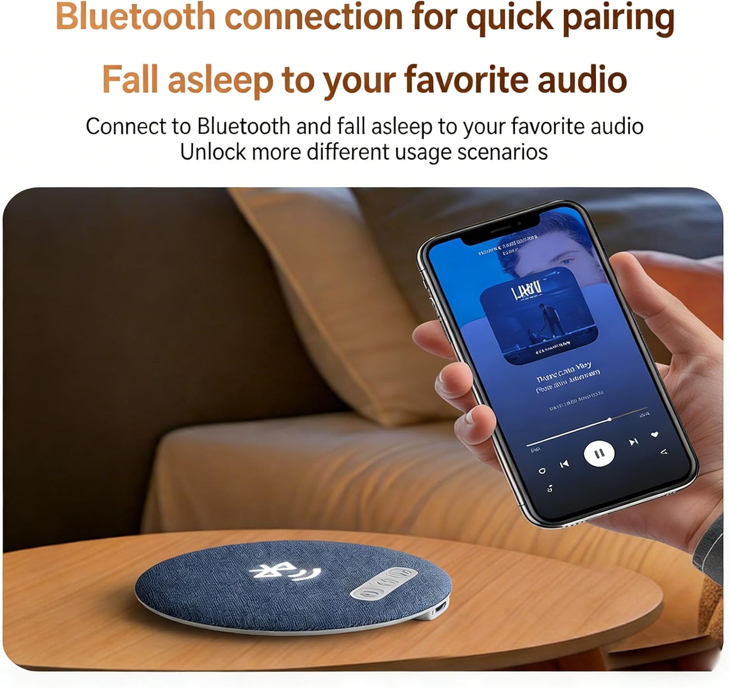 2026 Upgrade Bluetooth Pillow Speakers for Sleeping, 2.0 Portable Under Pillow Speaker with White Noise Timer Wireless Sleep Aid with Stereo Bass Private Sleep Headphones (2Upgrade)